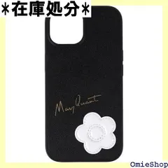 MARY QUANT マリークワント iPhone 16 用 スマホケース ENAMELED DAISY HYBRID レディース ブラック 黒 2842
