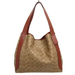 コーチ COACH ハドリー ホーボー シグネチャーキャンバス トートバッグ 79249 ブラウン系