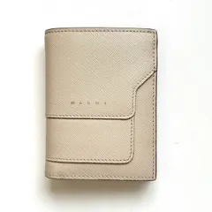 マルニ　MARNI 二つ折り財布　コンパクトウォレット　ピンクベージュ　美品