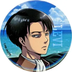 【中古】バッジ・ピンズ リヴァイ・アッカーマン 「進撃の巨人 The Final Season 完結編(オーシャン)×カラオケの鉄人 ～The Best Collection 2020-2024～ トレーディング缶バッジ」