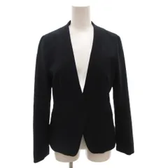 グリーンレーベルリラクシング ユナイテッドアローズ green label relaxing ダブルクロス D ノーラペル ノーカラージャケット 36 紺 ネイビー /FFのサムネイル