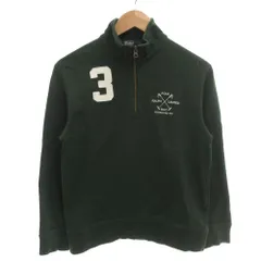 ポロ バイ ラルフローレン Polo by Ralph Lauren ハーフジップスウェット トレーナー 長袖 ロゴ刺繍 裏毛 150 緑 グリーン /GV