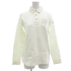 キャロウェイ CALLAWAY ストレッチポンチ長袖シャツ ポロシャツ ゴルフウェア M ロゴ刺繍 白 ホワイト /GV