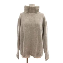 スピック&スパン Spick&Span 16AW ニット セーター カシミヤ混 長袖 タートルネック グレー /UO