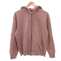 ユニクロ UNIQLO タグ付き スウェット フルジップ パーカー フーディ M ピンク /FF