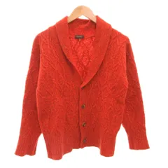 ポールスミス PAUL SMITH COLLECTION カーディガン ショールカラー ニット ウール XL オレンジ /FF