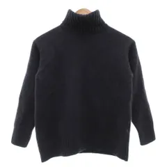 グリーンレーベルリラクシング ユナイテッドアローズ green label relaxing 美品 YAK BLEND ニット セーター タートルネック 長袖 ウール S ネイビー /MG
