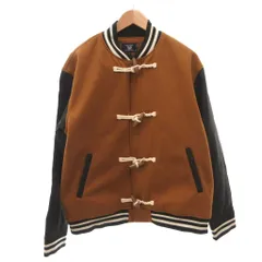 コムサコミューン COMME CA COMMUNE タグ付き スタジャン ブルゾン ジャケット トグルボタン フェイクレザー切替 L キャメル /FFのサムネイル