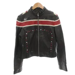 wilsons leather  Def Leppard ライダースジャケット ブルゾン レザー 革ジャン スタッズ M 黒 ブラック /FFのサムネイル