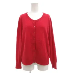 23区 オンワード樫山 23AW カーディガン ニット セーター 長袖 カシミヤ100％ 44 赤 レッド /MG