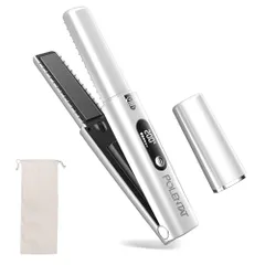 POLENTAT [電池着脱式 最新改良型] ヘアアイロン コードレス 機内持ち込み可 USB充電式 コードレスヘアアイロン ミニ ストレートアイロン 2way 3段階温度調整 MAX200℃ 急速加熱 前髪用 海外対応 家庭/旅行/出張/通 edeaaefc