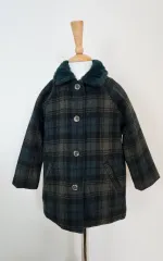 CHECK ファー KARA キッズ コート 7号