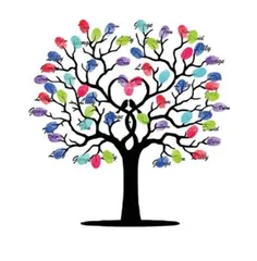 XPデザイン ウェディングツリー 結婚式 指紋ツリー 拇印 署名 アート ゲストブック ウェルカムボード A4サイズ (ワールドツリー A4) [ワールドツリー (A4)]