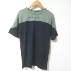 BM190　MARNI　マルニ　半袖　Tシャツ　カーキ　ブラック　ロゴ　12のサムネイル