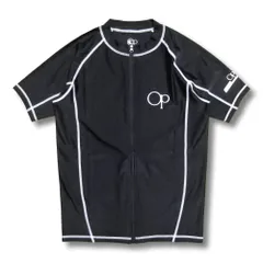 OP オーシャンパシフィック ラッシュガード ジップアップ メンズ 半袖 水着 シンプル サーフブランド UPF50+ 大きなサイズ 3L 4L 5L XXL XXXL XXXXL 13483a f1ae080d