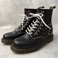ドクターマーチン 1460 8ホール stud ブーツ UK7 黒 ブラック ワークブーツ 美品 Dr.Martens