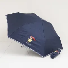 折りたたみ日傘 POLO RALPH LAUREN ポロラルフローレン USED美品 晴雨兼用 ポロベア ロゴ UV ネイビー 軽量 55cm FS9523