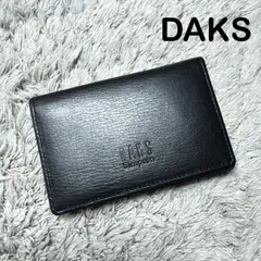 DAKS ダックス カードケース 名刺入れ レザー ブラックのサムネイル
