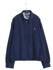【お得なクーポン配布中!】 90's ポロゴルフ スイングトップ ジャケット メンズ XL / オールド ポロ スムース 素材 フルジップ チェック ライナー付き 大きいサイズ 紺