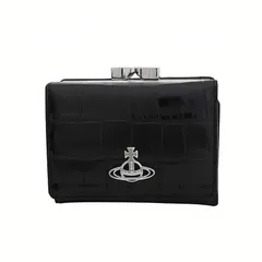 【ギフト対応可】ヴィヴィアンウエストウッド VIVIENNE WESTWOOD SMALL FRAME WALLET 3つ折り財布 5115002NW-L0098-N401 レディース ブラック 人気 ブランド おしゃれ 誕生日 プレゼント ギフト 送料無料