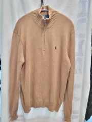 ポロ ハーフ ジップアップ メンズ M