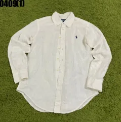 ポロラルフローレン リネン シャツ 白 長袖 12