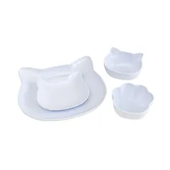☆ BL ☆ NYAU NYAU ギフトセット ベビー食器 日本製 ギフトセット 出産祝い ベビー ベビーギフト 赤ちゃん食器 電子レンジ 食洗器対応 お食い初め 子ども食器 離乳食 猫型 ねこ おしゃれ かわいい 女の子 男の子 幼児食 ネコ ニャウニャウ