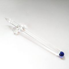 HASE硝子工房】 ストライプ ガラスペン ピンクパープル - メルカリ