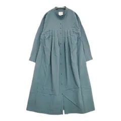 MAGALI 天日干しコットンタックワンピース 日本製 ワンピース ブルーグリーン レディース マガリ【中古】6-0329M△のサムネイル