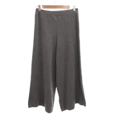 セシルマクビー CECIL McBEE ニットパンツ スラックス M グレー ワイドシルエット /NL ■ECF003