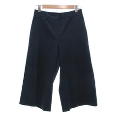 セオリーリュクス theory luxe ハーフパンツ 36 紺 ネイビー コットン ワイド /NU ■ECF003