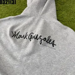 マーク・ゴンザレス グレー フードジップアップ M 実寸 M 0321