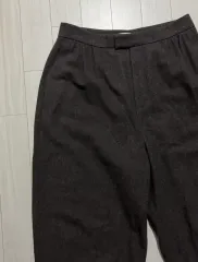 25FW アモーメント ウール シャーリングパンツ ダークブラウン XL