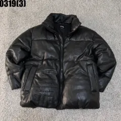 ザラ ブラック レタリング ダウン アウター m 0319