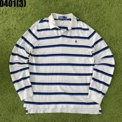 ポロラルフローレン ストライプ 長袖 カラーTシャツ XL 0401
