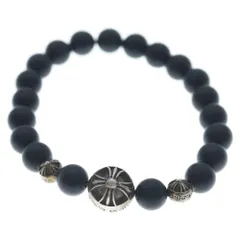 CHROME HEARTS (クロムハーツ) 8mm BEAD 8mmビーズブレス 8mmオニキス