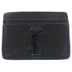 YVES SAINT LAURENT (イヴサンローラン) カサンドラロゴ レザー カードケース ブラック 485631 C9HOUのサムネイル