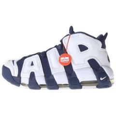 NIKE (ナイキ) AIR MORE UPTEMPO OLYMPIC FQ8182-100 エアモアアップテンポ オリンピック ハイカットスニーカー US9.5/27.5cm ネイビー