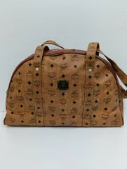 【中古品】 MCMエムシーエム ヴィセトス ボストンバッグ ハンドバッグ 茶ブラウン 肩掛け 手提げ バッグかばん 現状品のサムネイル