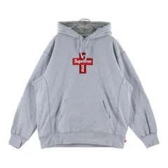 Supreme クロスロゴ フーディ パーカー グレー 美品 SUPREME(シュプリーム) 20AW Cross box logo hooded sweats クロス