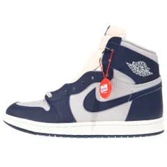 NIKE (ナイキ) AIR JORDAN 1 HIGH 85 GEORGETOWN エアジョーダン1 85 ジョージタウン ハイカットスニーカー グレー/ネイビー US8/26cm BQ4422-400