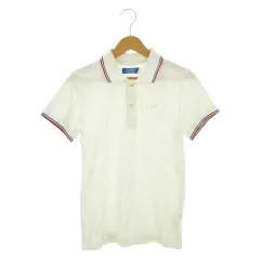 アディダスオリジナルス adidas originals ポロシャツ 半袖 スポーツウェア トレフォイル ロゴ刺繍 ライン XS 白 ホワイト /AH4 ■GY99