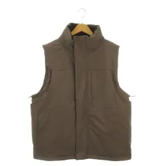 ワークマン WORKMAN FLAME-TECH ダウンベスト スタンドカラー アウトドアウェア XL 茶 ブラウン /AH23 ■GY99のサムネイル