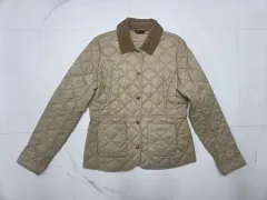 バブアー デブロン キルティング ジャケット ベージュ UK10