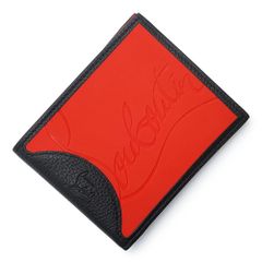 やす✨ ルブタン パロマ 二つ折り財布 黒×赤 ラバーソール デカロゴ やす様専用✨ ルブタン パロマ 二つ折り財布 黒×赤 ラバーソール