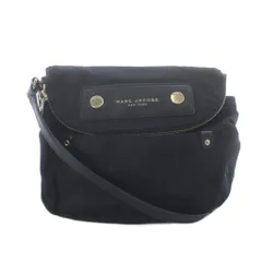 マークジェイコブス MARC JACOBS Preppy Nylon Mini Natasha プレッピー ナイロン ミニ ナターシャ ショルダーバッグ 黒 ブラック ロゴ ゴールド金具 フラップ ■GY17 /RI ■OS