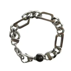 ディーゼル DIESEL ブレスレット アクセサリー チェーン ロゴ シルバー色 ■GY18 /MQ