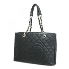 CHANEL ブラック キルティング トートバッグ - メルカリ