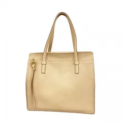 【6db1718】サルヴァトーレフェラガモ トートバッグ ガンチーニ レザー ベージュ ゴールド金具【中古】