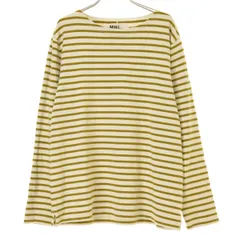 【MARGARETHOWELLMHL】NAVAL STRIPE JERSEY ボーダー柄ボートネック長袖カットソーのサムネイル